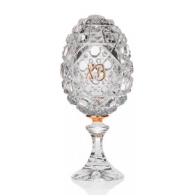 Хрустальный сувенир "Пасхальное яйцо" на ножке рис."Камень" AVDEEV CRYSTAL