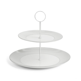 Стенд для пирожных 2 уровня, Gio Platinum, Wedgwood, фарфор 1063171