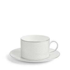 Чайная чашка  с блюдцем, Gio Platinum, Wedgwood, фарфор 1063184