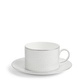 Чайная чашка  с блюдцем, Gio Platinum, Wedgwood, фарфор 1063184