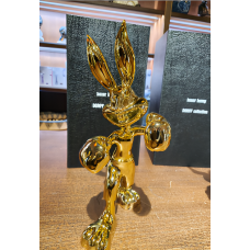 Скульптура Кролик - боксёр, золотой, H35 см, Naor, Франция  Art-S/N/BunnyB-Gold/35