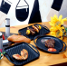 Гриль прямоугольный с низкими бортиками 30 см Чёрный, Le Creuset, 20201300000422, Чугун