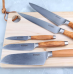 Нож поварской 20 см с деревянной ручкой, Le Creuset, 98000320000200, Дамасская сталь