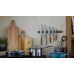 Нож для хлеба 20 см с деревянной ручкой, Le Creuset, 98000520000200, Дамасская сталь
