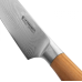 Нож поварской 20 см с деревянной ручкой, Le Creuset, 98000320000200, Дамасская сталь