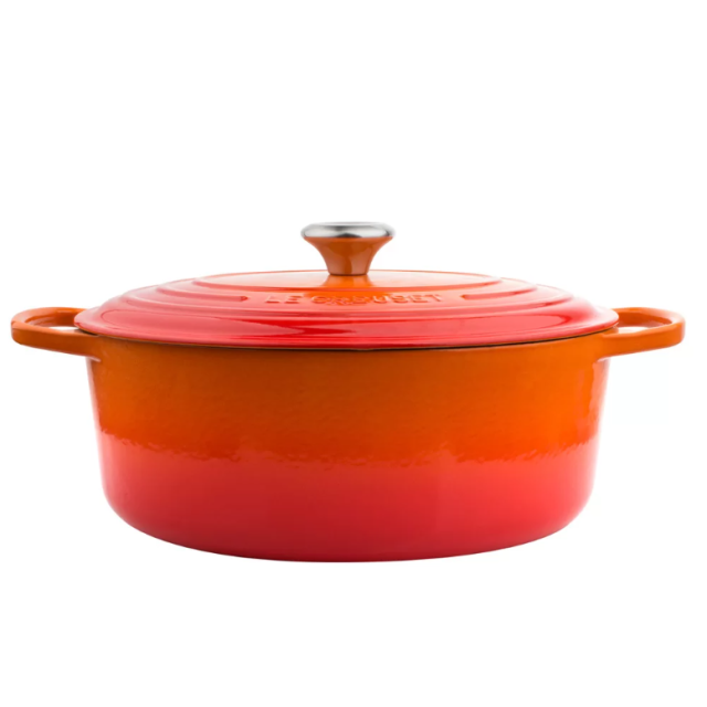 Утятница 27 см Огненная лава, стальная ручка , Le Creuset, 21178270902430, Чугун