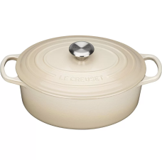 Утятница 31 см Крем, стальная ручка , Le Creuset, 21178314814430, Чугун