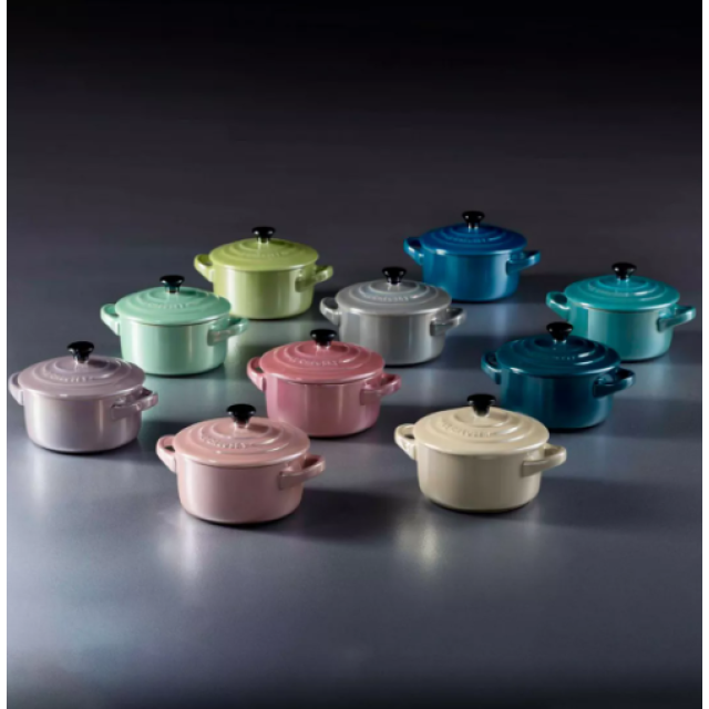 Кокотница 10 см Дымчатый серый металлик, Le Creuset, 61901107420034, Керамика