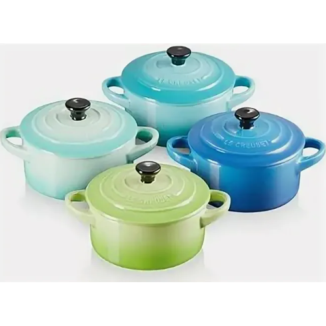 Кокотница 10 см Лиловый металлик, Le Creuset, 61901107630034, Керамика