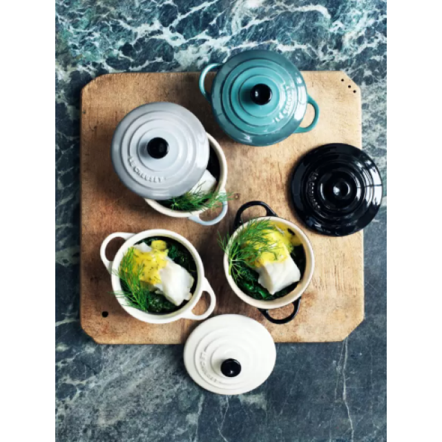 Кокотница 10 см Лиловый металлик, Le Creuset, 61901107630034, Керамика