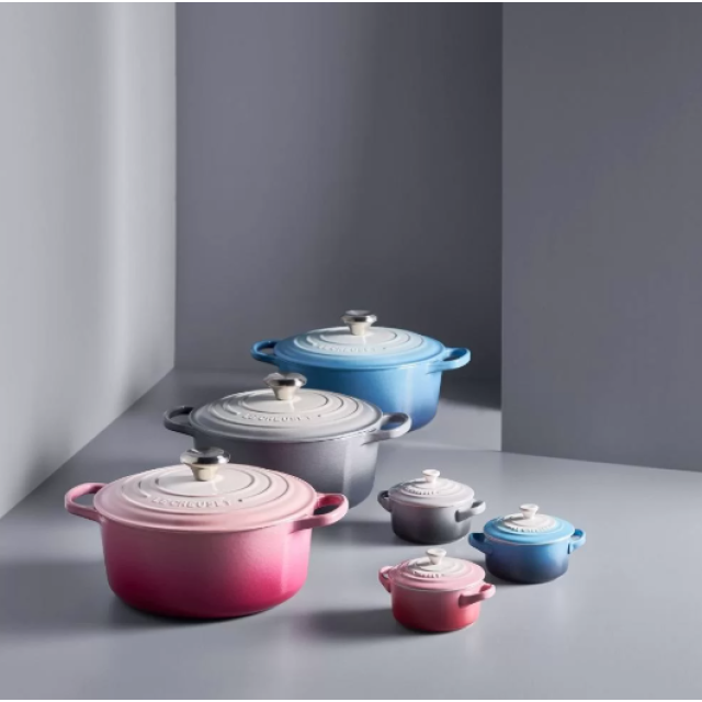 Кокотница 10 см Омбре голубой, Le Creuset, 61901106820003, Керамика