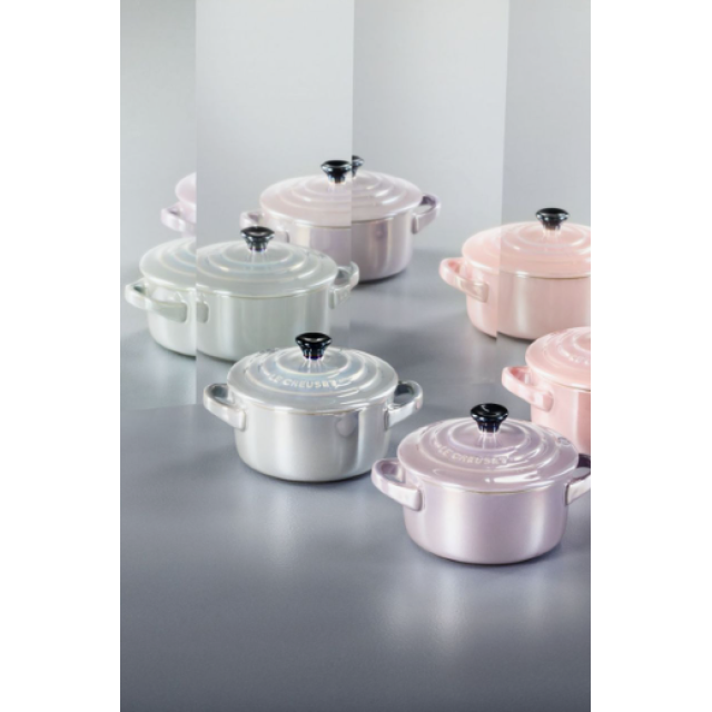 Кокотница 10 см Дымчатый серый металлик, Le Creuset, 61901107420034, Керамика