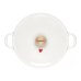Казан HEARTS 22 см, металлическая ручка золотого цвета, светлая эмаль, Le Creuset, 21074228451449, Чугун