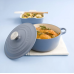 Кастрюля круглая 24 см Голубой минерал, стальная ручка, Le Creuset, 21001244514461, Чугун