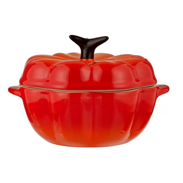 Кокотница «Тыква» 350 мл Огненная лава, Le Creuset, 61802350900003, Керамика