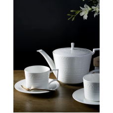 Чайный сервиз на 6 персон, 21 предмет, Intaglio, Wedgwood, INT-T6/21, фарфор