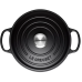 Кастрюля круглая 26 см Чёрный, стальная ручка, Le Creuset, 21177260000430, Чугун