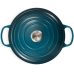 Кастрюля круглая 26 см Лазурь, стальная ручка, Le Creuset, 21177266422430, Чугун