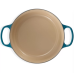 Кастрюля круглая 26 см Лазурь, стальная ручка, Le Creuset, 21177266422430, Чугун