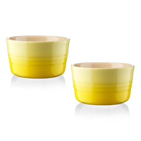 Набор из 2 рамекинов 240 мл Жёлтый, Le Creuset, 91002800370000, Керамика