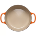 Кастрюля круглая 26 см Огненная лава, стальная ручка, Le Creuset, 21177260902430, Чугун