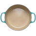 Кастрюля круглая 26 см Бирюза, стальная ручка, Le Creuset, 21177261702430, Чугун