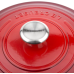 Кастрюля круглая 28 см Вишня, стальная ручка, Le Creuset, 21177280602430, Чугун