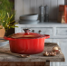 Кастрюля круглая 28 см Вишня, стальная ручка, Le Creuset, 21177280602430, Чугун
