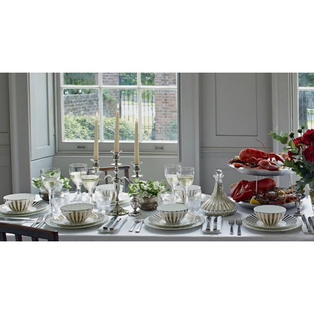 50161609645 Чайное блюдце в полоску, "Jasper Conran Platinum", Wedgwood