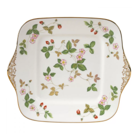 Блюдо для торта, 27х27 см, "Wild Strawberry", Wedgwood