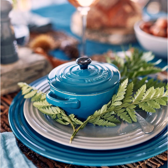 Тарелка 22 см. Омбре серый, Le Creuset, 60203227870050, Керамика