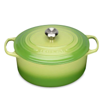 Кастрюля круглая 28 см Пальмовый, стальная ручка, Le Creuset, 21177284262430, Чугун