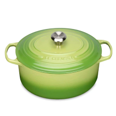 Кастрюля круглая 28 см Пальмовый, стальная ручка, Le Creuset, 21177284262430, Чугун