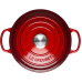 Кастрюля круглая 24 см Вишня, стальная ручка, Le Creuset, 21195240602430, Чугун