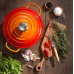 Кастрюля круглая 24 см Огненная лава, стальная ручка, Le Creuset, 21195240902430, Чугун