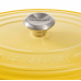 Кастрюля круглая 24 см Жёлтый, стальная ручка, Le Creuset, 21177244032430, Чугун