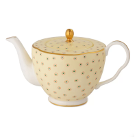 Чайник Полька, желтый Wedgwood, фарфор