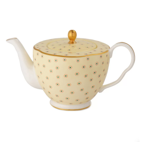Чайник Полька, желтый Wedgwood, фарфор