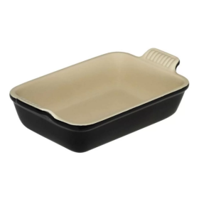 Блюдо прямоугольное Heritage 19х13 см. Чёрный, Le Creuset, 91004719140100, Керамика