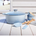 Кастрюля круглая 26 см Голубой, стальная ручка, Le Creuset, 21177264202430, Чугун