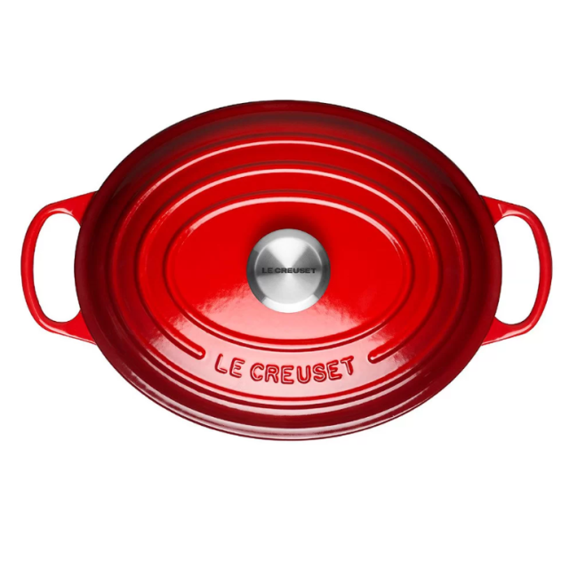 Утятница 31 см Вишня, стальная ручка , Le Creuset, 21178310602430, Чугун