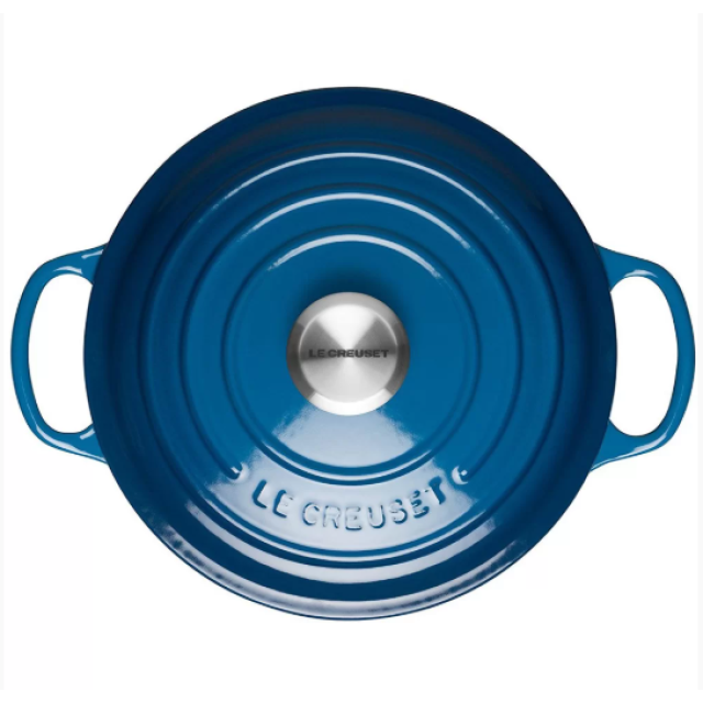 Кастрюля круглая 24 см Марсель, стальная ручка, Le Creuset, 21177242002430, Чугун
