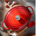 Утятница 31 см Вишня, стальная ручка , Le Creuset, 21178310602430, Чугун