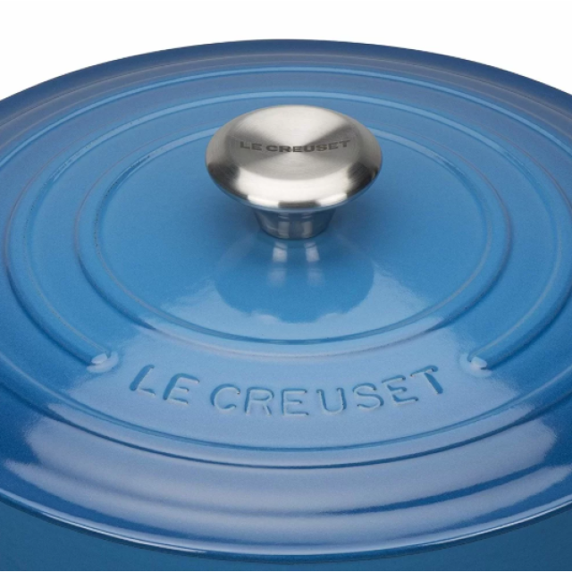 Кастрюля круглая 24 см Марсель, стальная ручка, Le Creuset, 21177242002430, Чугун