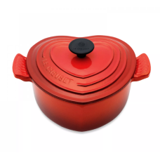 Кастрюля «Сердце» 20 см Вишня, металлическая ручка «Сердце», Le Creuset, 21401200602455, Чугун