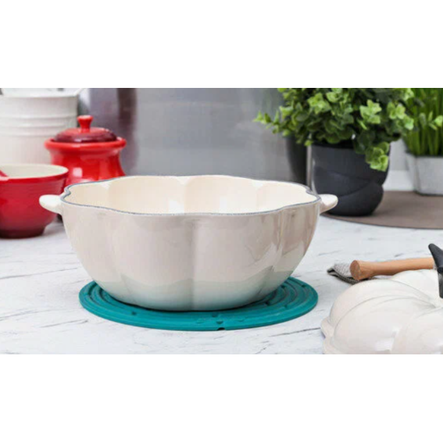 Кастрюля «Тыква», 22 см, Le Creuset, 25038027164460, Меренга