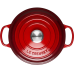 Кастрюля круглая 26 см Вишня, стальная ручка, Le Creuset, 21177260602430, Чугун