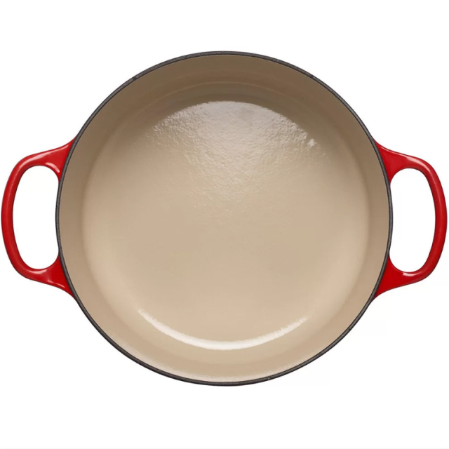 Кастрюля круглая 26 см Вишня, стальная ручка, Le Creuset, 21177260602430, Чугун