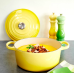 Кастрюля круглая 22 см Жёлтый, стальная ручка, Le Creuset, 21177224032430, Чугун