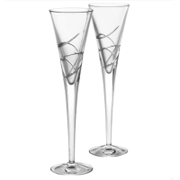Набор бокалов для шампанского, 2 шт, "Ballet Ribbon", 28 см, Waterford, 146134, хрусталь